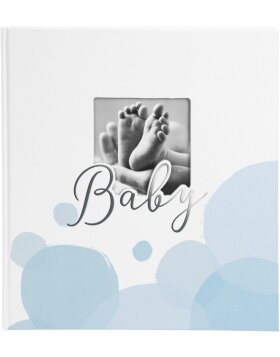 Goldbuch Babyalbum Baby Bubbles blau 30x31 cm 60 weiße Seiten
