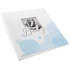 Goldbuch Babyalbum Baby Bubbles blau 30x31 cm 60 weiße Seiten