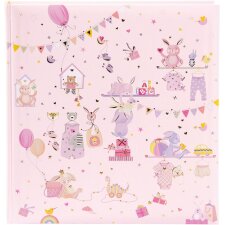 Goldbuch Babyalbum Wonderland rosa 30x31 cm 60 weiße Seiten