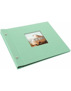 Goldbuch Screw Album Bella Vista neo-mint 30x25 cm 40 czarnych stron
