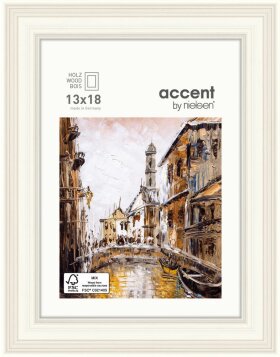 Accent Antigo wooden frame 13x18 cm white