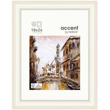Accent Antigo Holzrahmen 18x24 cm weiß