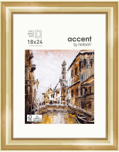 Accent Antigo Holzrahmen 18x24 cm gold