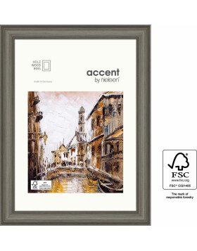 Accent Antigo wooden frame 50x70 cm silver