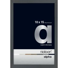 Nielsen Aluminium Picture Frame Alpha 10x15 cm dark grey gloss