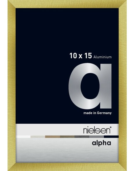Cadre photo Nielsen aluminium Alpha 10x15 cm or bross&eacute;