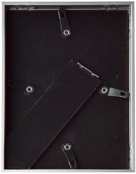 Cornice Nielsen in alluminio Alpha 10x15 cm anodizzato nero opaco