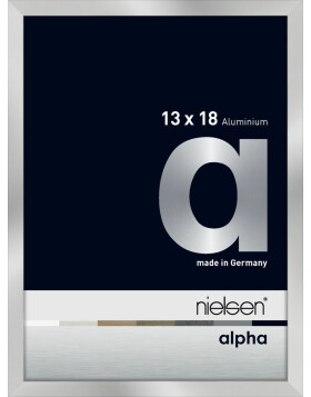 Cadre photo aluminium Alpha 13x18 cm argenté Nielsen