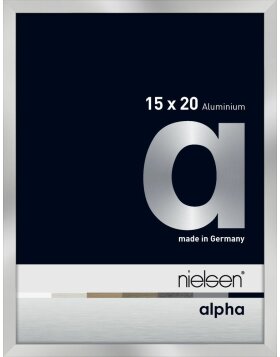 Nielsen Aluminium Bilderrahmen Alpha 15x20 cm silber