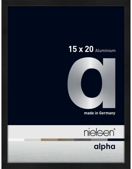 Nielsen Aluminiowa ramka na zdjęcia Alpha 15x20 cm anodowana czarny mat