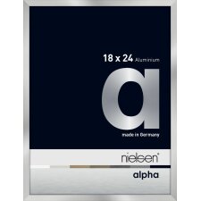 Nielsen Aluminium Bilderrahmen Alpha 18x24 cm silber