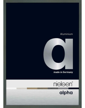 Cornice Nielsen in alluminio Alpha 18x24 cm anodizzato nero lucido