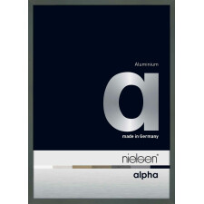Nielsen Aluminium Bilderrahmen Alpha 18x24 cm dunkelgrau glanz