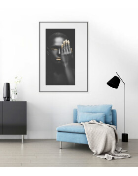 Cornice Nielsen in alluminio Alpha 20x30 cm grigio scuro lucido