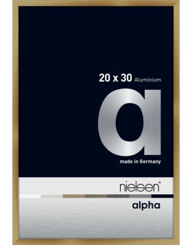 Cadre photo aluminium Nielsen Alpha 20x30 cm brushed amber