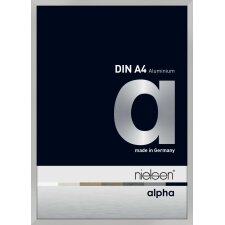 Cadre photo Nielsen aluminium Alpha 21x29,7 cm argent mat