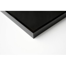 Nielsen Aluminium Bilderrahmen Alpha 21x29,7 cm eloxal schwarz glanz