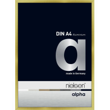 Cadre photo Nielsen aluminium Alpha 21x29,7 cm or brossé