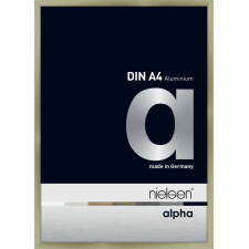 Nielsen Aluminium Bilderrahmen Alpha 21x29,7 cm brushed edelstahl DIN A4