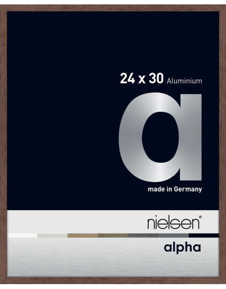 Nielsen Aluminium Picture Frame Alpha 24x30 cm weng&eacute; bright