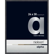 Cadre photo Nielsen aluminium Alpha 24x30 cm gris
