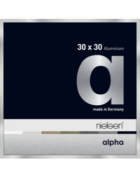 Cornice Nielsen in alluminio Alpha 30x30 cm argento