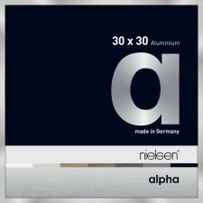 Cadre photo aluminium Nielsen Alpha 30x30 cm argenté