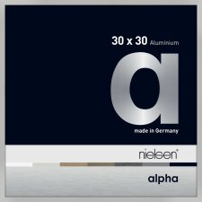 Nielsen Aluminium Bilderrahmen Alpha 30x30 cm silber matt