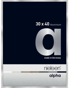 Nielsen Aluminium Bilderrahmen Alpha 30x40 cm silber