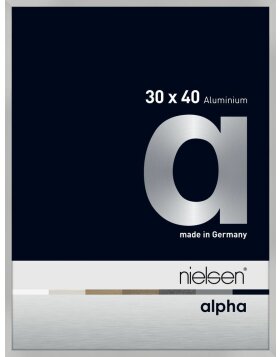 Nielsen Aluminium Bilderrahmen Alpha 30x40 cm silber matt