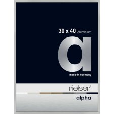 Nielsen Aluminium Bilderrahmen Alpha 30x40 cm silber matt