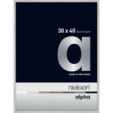 Nielsen Aluminium Bilderrahmen Alpha 30x40 cm eiche weiß