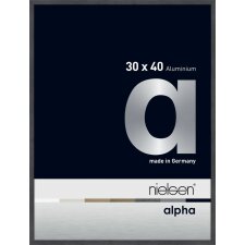 Nielsen Aluminium Bilderrahmen Alpha 30x40 cm grau