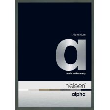 Nielsen Aluminium Bilderrahmen Alpha 30x45 cm eloxal schwarz glanz