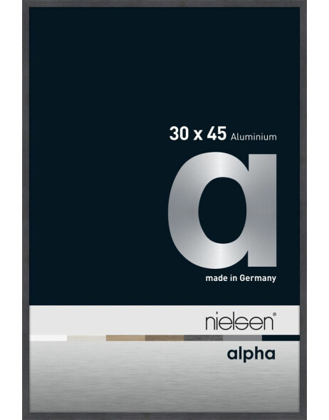 Nielsen Aluminiowa ramka na zdjęcia Alfa 30x45 cm Szara