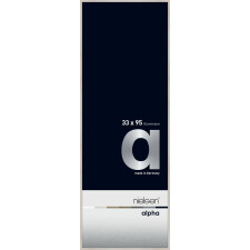 Cornice Nielsen in alluminio Alpha 33x95 cm rovere bianco