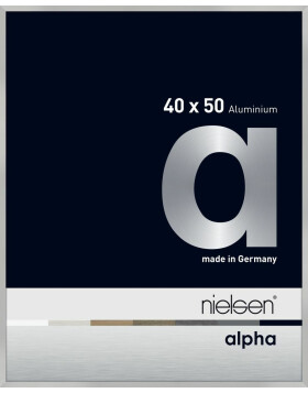 Nielsen Aluminium Bilderrahmen Alpha 40x50 cm silber matt