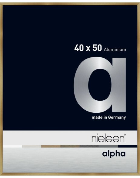 Marco de aluminio Nielsen Alpha 40x50 cm &aacute;mbar cepillado