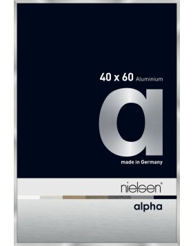 Nielsen Aluminium Bilderrahmen Alpha 40x60 cm silber