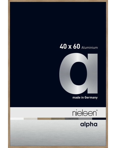Nielsen Aluminium Bilderrahmen Alpha 40x60 cm eiche