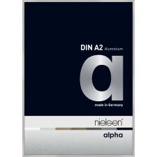 Cornice Nielsen in alluminio Alpha 42x59,4 cm argento opaco