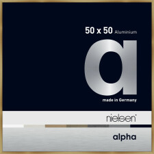 Nielsen Aluminium Bilderrahmen Alpha 50x50 cm brushed amber