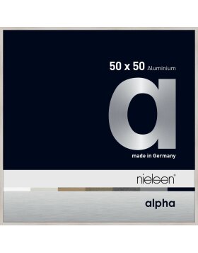 Nielsen Cornice in alluminio Alpha 50x50 cm rovere bianco