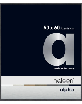 Nielsen Aluminium Bilderrahmen Alpha 50x60 cm grau