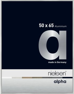 Cadre photo Nielsen aluminium Alpha 50x65 cm argent mat