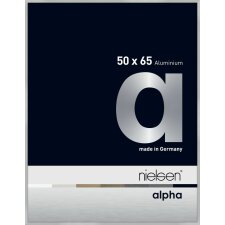 Nielsen Aluminium Bilderrahmen Alpha 50x65 cm silber matt