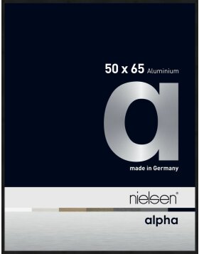Nielsen Aluminium Picture Frame Alpha 50x65 cm eloxal black matt