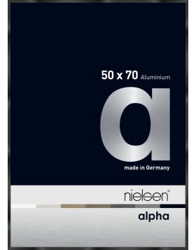 Nielsen Aluminium Picture Frame Alpha 50x70 cm eloxal black gloss