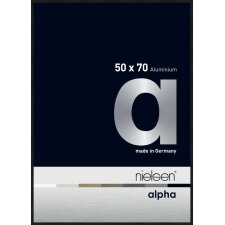 Nielsen Aluminium Bilderrahmen Alpha 50x70 cm eloxal schwarz matt