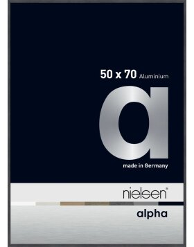 Cadre photo Nielsen aluminium Alpha 50x70 cm gris